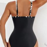 Sexy Deep V Mesh Backless One Piece Shapewear Swimsuit