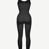 Women's Seamless Breast Support Tummy Control Full Shaping Jumpsuit