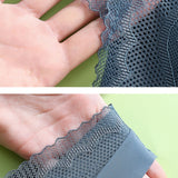 V Neck Lace Thin Anti Exposure Seamless Minimizer Vest Bra