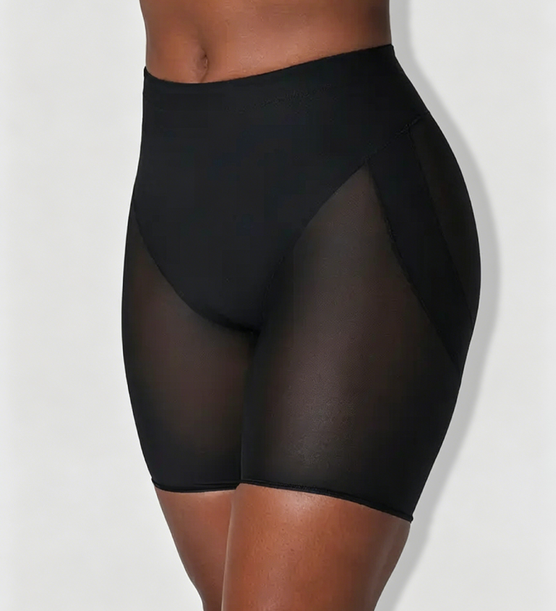 High Waist Mesh Butt Lifter Compression Shaping Shorts