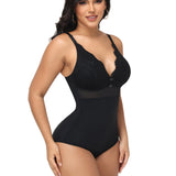 Sorelyne® Lace Panel Deep V Bodysuit Shapewear