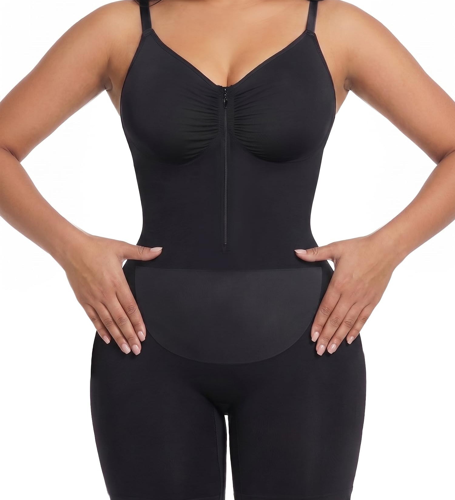 Seamless Sculpt Mid-Thigh Zipper Bodysuit