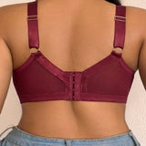 Mesh Adjustable Strap Plus Size Support Shapewear Bra