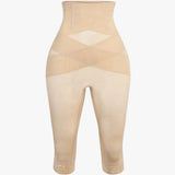 Women's High Waist Lace Trim Sheer Mesh Shapewear Shaping Pants