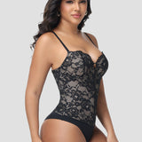 Sorelyne® Built In Bra Lace Floral Tummy Tuck Bodysuit