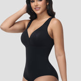 Sorelyne® Wide Straps V Neck Tummy Tuck Shapewear Bodysuit