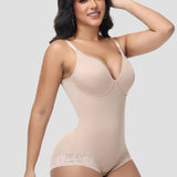 Sorelyne® Lace Trimmed Built In Bra Tummy Tuck Shapewear Bodysuit