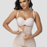Sorelyne® Heart Pattern Zipper Briefs Shapewear Bodysuit (Pre-Sale)