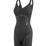 Seamless Adjustable Strap V Neck Mid Thigh Full Body Shaping Bodysuit