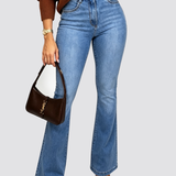 High Waist Stretch Butt Lifting Skinny Flare Jeans