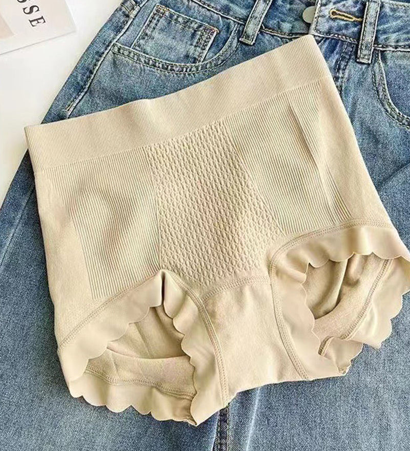 High Waist Tummy Tuck Cotton Antibacterial Bottom Seamless Underwear