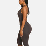 Hourglass Figure The Corset Body Shaper Waist Cincher Capri Jumpsuit Two-Piece Set