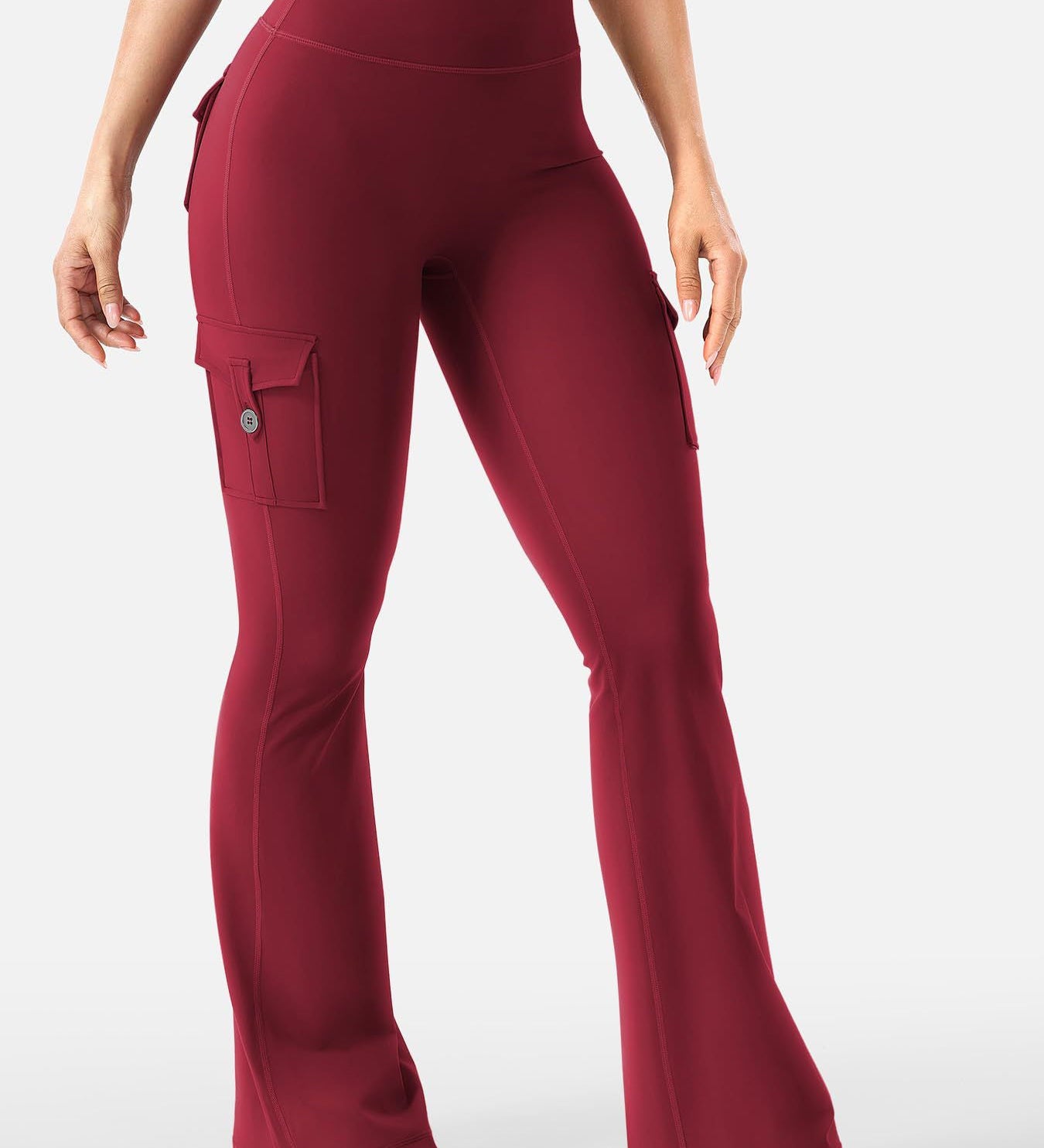 High Waisted Stretch Butt Lifting Cargo Leggings