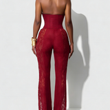 Sexy Lace Corset Jumpsuit