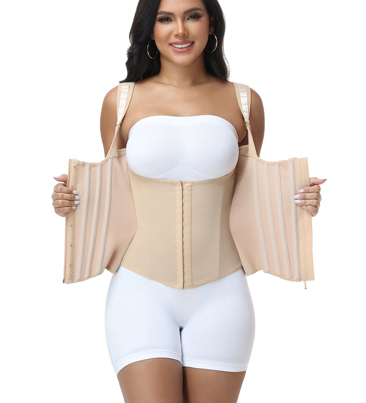 Sorelyne® Double Layer Compression Curved Boned Waist Trainer