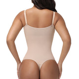 Sorelyne® Sexy Bust Flower Cut Out Thong Shapewear Bodysuit