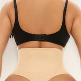 High Waist Ribbed Tummy Control Butt Lifting Shapewear Thong