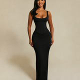 Hourglass Figure Body Shaper The Corset Maxi Dress Two-Piece Set