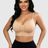 Adjustable Strap Front Hook Smoothing Unlined Wireless Bra