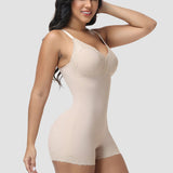Sorelyne® Lace Trim Deep V Mid-Thigh Bodysuit Shaper