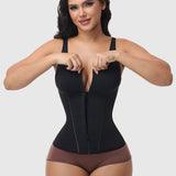 Front Zipper Adjustable Strap Waist Trainer Shapewear Vest