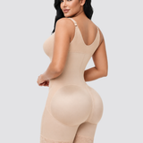 High Compression V-shaped Waist Belt Tummy Control Zipper Full Body Shapewear