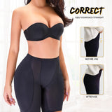 Mesh High Waisted Hip Lifting Shaping Shorts With Sponge Pad
