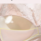 Widen Straps Lace Seamless Breathable Wire Free Vest Bra