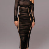 Sexy Breathable Off Shoulder Slim Fit Dress for Women