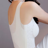 Plus Size Breathable Tank Top Push up Bra Side Smoothing