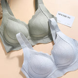 Large Size Thin Seamless Wireless Anti Sagging Bra