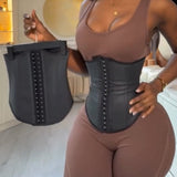 Waist Trainer Faux Leather Slimming Belt
