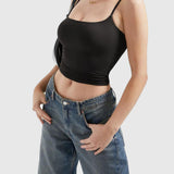 Adjustable Thin Strap Square Neck Padded Seamless Cami Tank Top