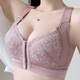 Front Closure Minimizer Butterfly Backless Bra Adjustable Wireless Comfort Bra