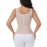 Sorelyne® Corset Vest with Padded Bra Front Zipper Waist Trainer