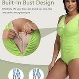 Sorelyne® One Piece Deep V Ruched Tummy Control Swimsuit