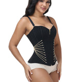 Sorelyne® Sweetheart Neck Adjustable Strap Corset Vest  Lace Up Boned Waist Trainer