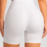 High Waist Seamless Cross Mesh Splice Tummy Control Butt Lifting Underwear Shaper Shorts