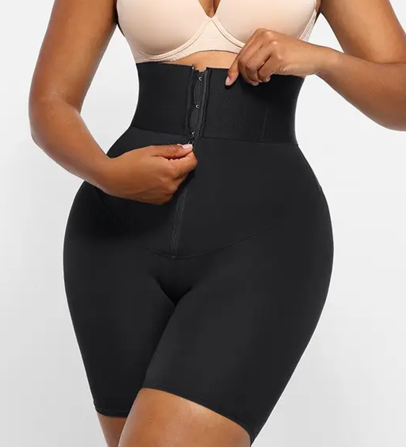 High Waist Tummy Control Shapewear Zipper Shorts