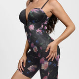 Shapewear Deep V Convertible Strap Mid-Thigh Bodysuit