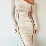Sexy Breathable Off Shoulder Slim Fit Dress for Women