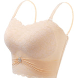 Sexy Push up Non Slip Wire Free Bra with Removable Shoulder Strap