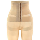 High Waist Stretchy Mesh Shaping Shorts with Adjustable Buckle