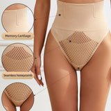 Hollow Thin High Waist Shapewear Tummy Shaping Thong