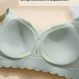 Soft Lace Wireless Full Coverage Minimizer Bra with Wide Straps