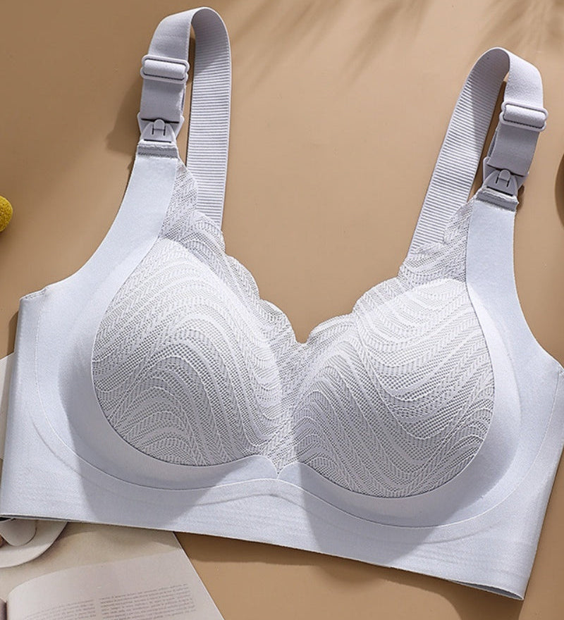 Front Buttoned Push up Wireless Bra Maternity Nursing Bra