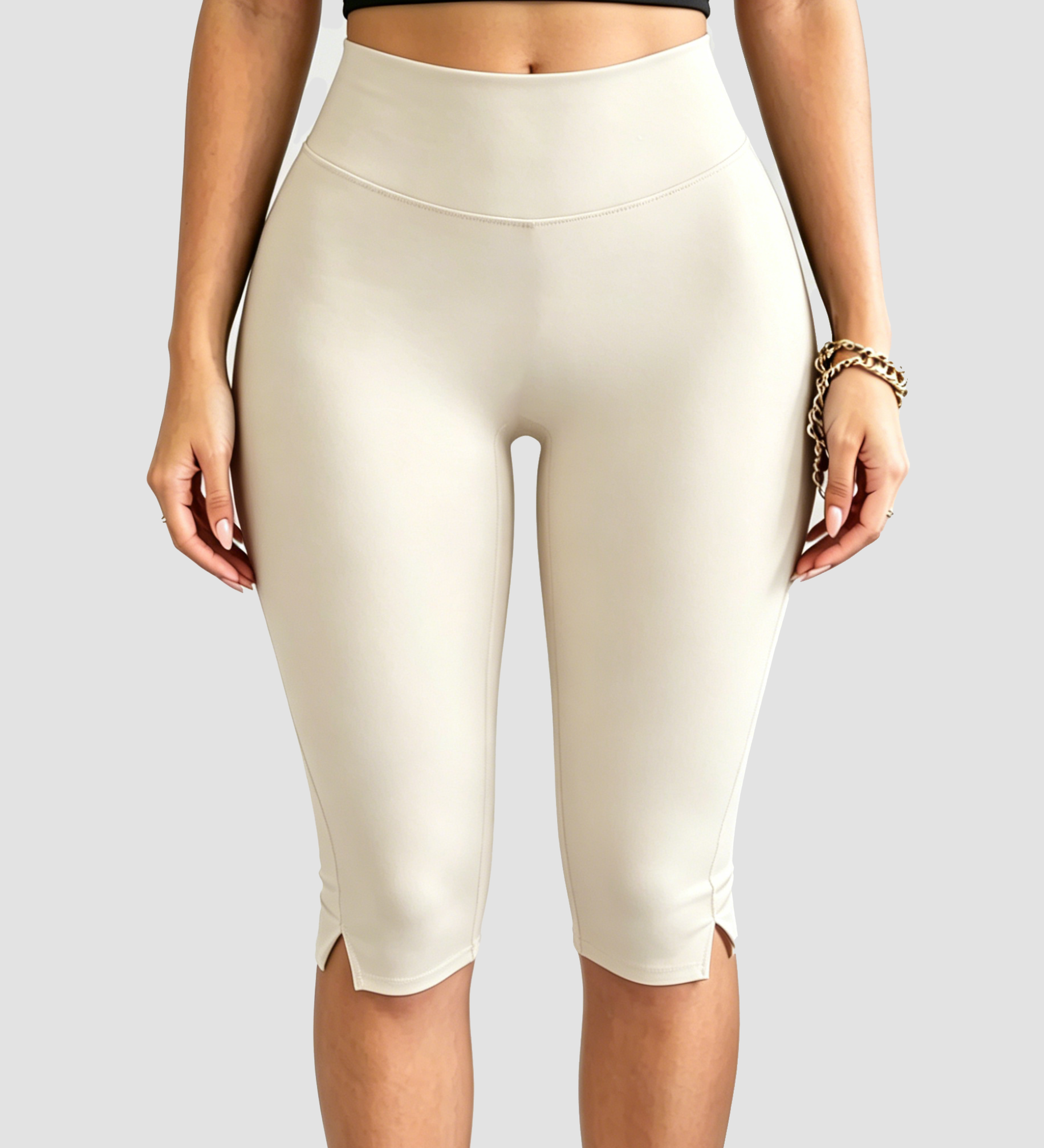 High-waisted Tummy Control Capri Shaping Leggings