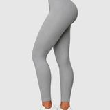High Waist Ribbed Waistband Seamless Butt Lifting Yoga Leggings