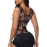 Sorelyne® Leopard High Compression Open Bust Tummy Control Body Shaper