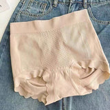 High Waist Tummy Tuck Cotton Antibacterial Bottom Seamless Underwear